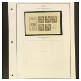 Japan Stamps 1947 Imperf sheets on pages CV $320