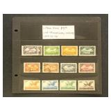 Lebanon Stamps Airmail Group on Card #C39-48 Missi