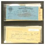 US Revenue Stamped Paper, Checks & Warrants collec
