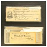 US Revenue Stamped Paper, Checks & Warrants collec