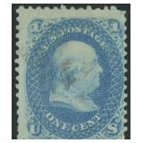 US Stamps #92 Used with light creases 1867 CV $450
