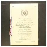 1985 Presidential Inauguration program and tickets