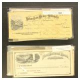 US Revenue Stamped Paper, Checks & Warrants collec