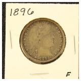 US Coins 1896 Half Dollar - Barber