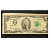 US Paper Money 2009 2 Bills 16 consecutive serial