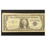US Paper Money 1957-B 1 Silver Certificate - 10 bi