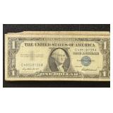US Paper Money 1957 1 Silver Certificate - 10 bill