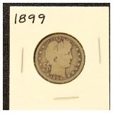US Coins 1899,1909-D,1914-D,1915,1916-D Quarter -