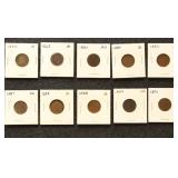 US Coins 1862-1909 Indian Head Cent (20 COINS)