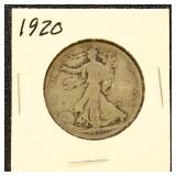 US Coins 1920, 1920-D, 1920-S Half Dollar - Walkin