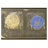 US Coins 1971-S, 1973-S Dollar - IKE SILVER