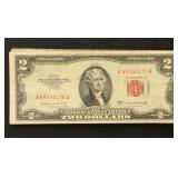 US Paper Money 1953 2 Bills - 5 bills