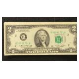 US Paper Money 1976 2 Bills - 10 bills
