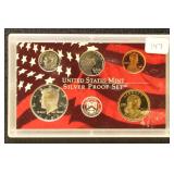 US Coins 2006 Silver Proof Set - partial set