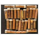 US Coins 1959-1995 Lincoln Cents - 27 rolls/tubes