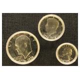 US Coins 1976 Silver Proof Set - Bicentennial (3 c