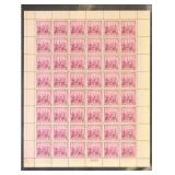 US Stamps #836 Sheet Mint NH 1938 Swedish-Finnish