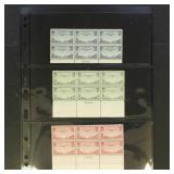 US Airmail Stamps #C20-C22 Plate Blocks Mint NH CV