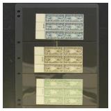 US Airmail Stamps #C7-C9 Plate Blocks Mint NH CV $