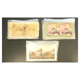 14 Stereoscope Cards, all different including many