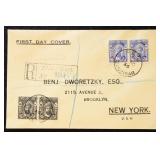 Zanzibar Stamps 1946 Registered Cover to Brooklyn,