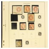 US Stamps Cut Squares 1850s-1920s Collection on Sc