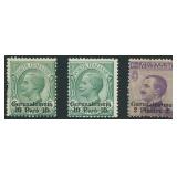Italy Offices Abroad in Jerusalem Stamps #1 & 5 in