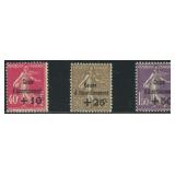 France Stamps #B35-B37 Mint Hinged CV $122.50, #B3