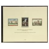 US Souvenir Card #SC3 1966 SIPEX BEP card, bright