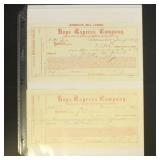 Ephemera 7 19th Century Express Documents