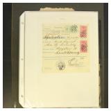 Ephemera Railroad Group of various documents and a