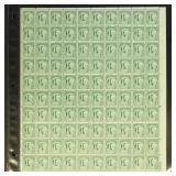 US Stamps #908 Sheet Mint NH 1943 issue with some