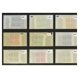 US Stamps 1930s-1940s Plate Blocks Mint NH in glas