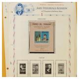 Topical Stamp Collection John F. Kennedy on variou