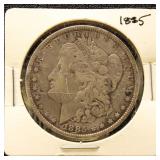 US Silver Coin 1885 Morgan Silver Dollar, circulat