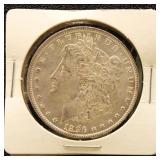 US Silver Coin 1896 Morgan Silver Dollar, AU