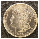 US Silver Coin 1878-S Morgan Silver Dollar, BU