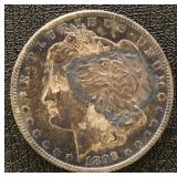 US Silver Coin 1893-O Morgan Silver Dollar, circul