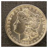 US Silver Coin 1900 Morgan Silver Dollar, BU