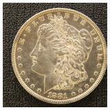 US Silver Coin 1881-O Morgan Silver Dollar, BU