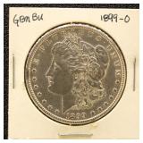 US Silver Coin 1899-O Morgan Silver Dollar, circul
