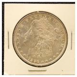 US Silver Coin 1896 Morgan Silver Dollar, AU