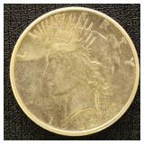 US Silver Coin 1922 Peace Silver Dollar, circulate
