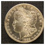 US Silver Coin 1882-CC Morgan Silver Dollar, BU