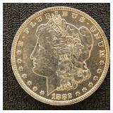 US Silver Coin 1882-O Morgan Silver Dollar, BU