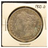 US Silver Coin 1900-O Morgan Silver Dollar, circul