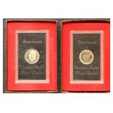 US Silver Coins 4 Eisenhower Silver Proof Dollars,