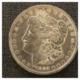 US Silver Coin 1884-O Morgan Silver Dollar, BU