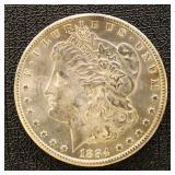 US Silver Coin 1884-CC Morgan Silver Dollar, BU