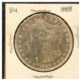 US Silver Coin 1888 Morgan Silver Dollar, circulat